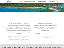 Tablet Screenshot of gip-cadres-avenir.nc